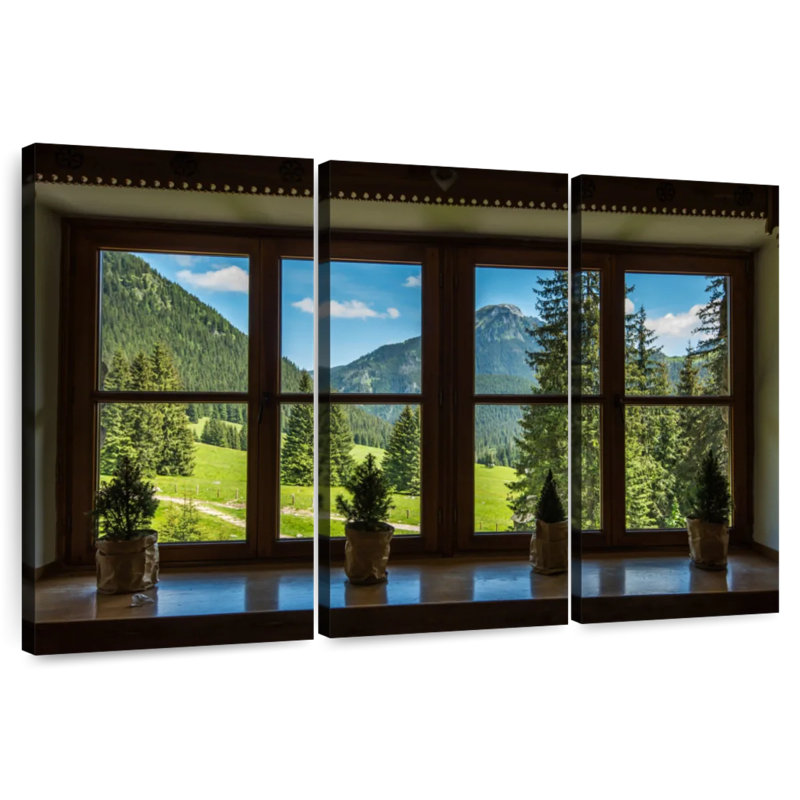 Lilie Window To Tatra Park, 28" H x 45" W