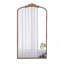 Miroir pleine longueur 66 po x 36 po, miroir arqué suspendu ou appuyé contre le mur, grand miroir doré pour le salon