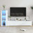 Storage Cabinets With Aluminum Strip Lamp,With Glass Shelves, For Living Room/Bedroom/Office