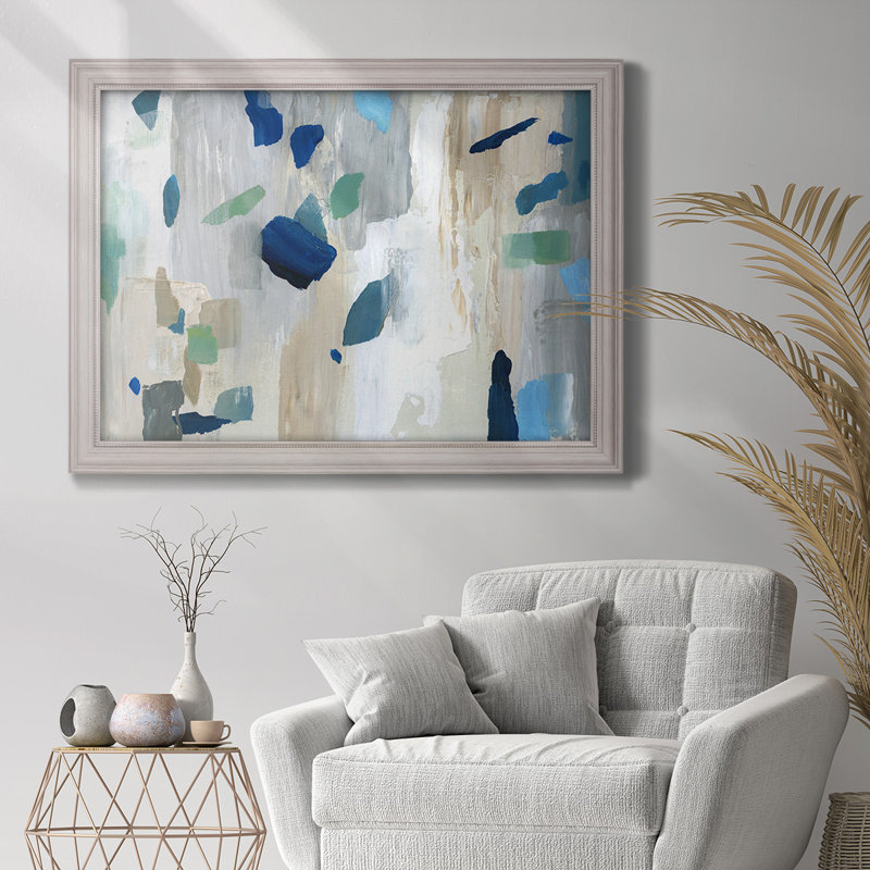 Dyesha Seaglass Beach, peinture sur toile encadrée, H 23 po x l 32 po x P 2,5 po