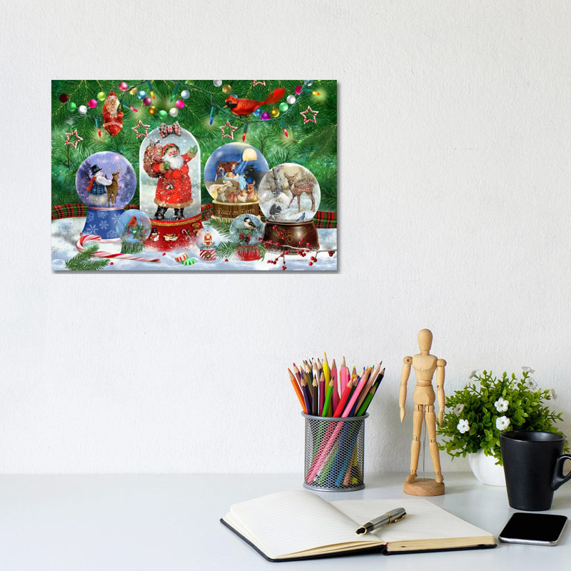 Magie de Noël I - reproduction d'art murale - toile tendue