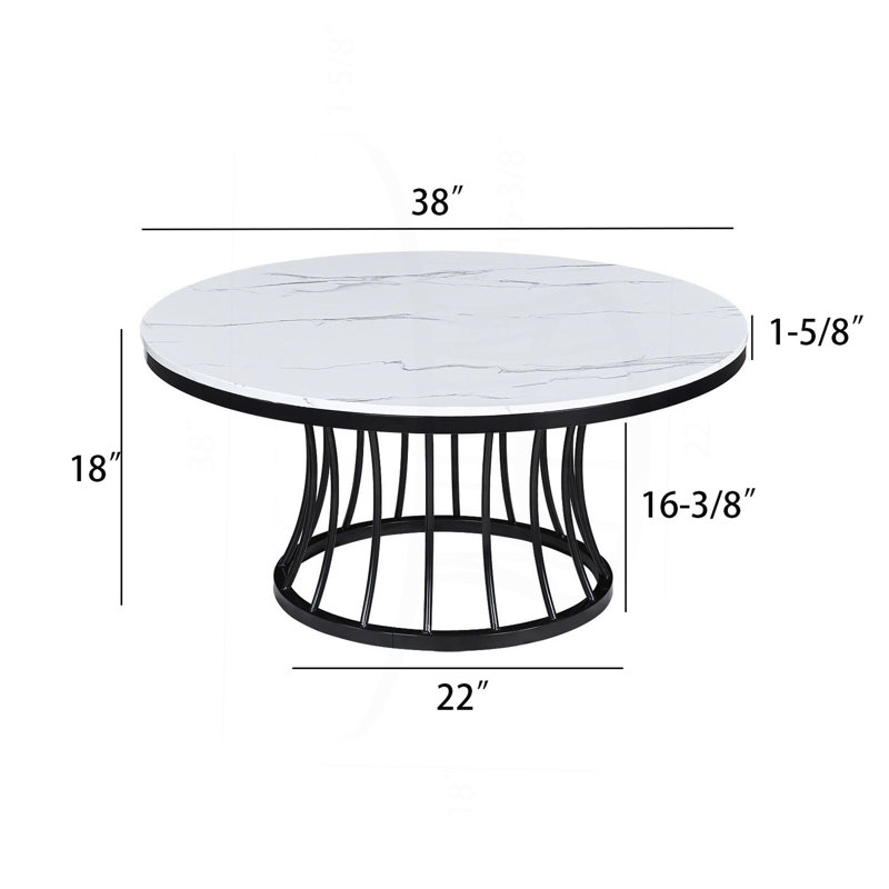 Ensemble de table basse moderne 3 pièces avec table basse et table de bout