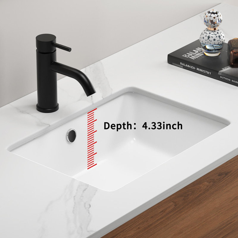Undermount Rectangular Ceramic Sink