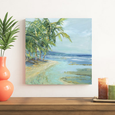 «Blue Coastal Lagoon», peinture sur toile
