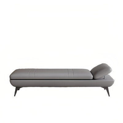 Banc rembourré en cuir de vache Ritvi