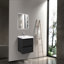 Meuble-lavabo mural moderne avec lavabo et rangement