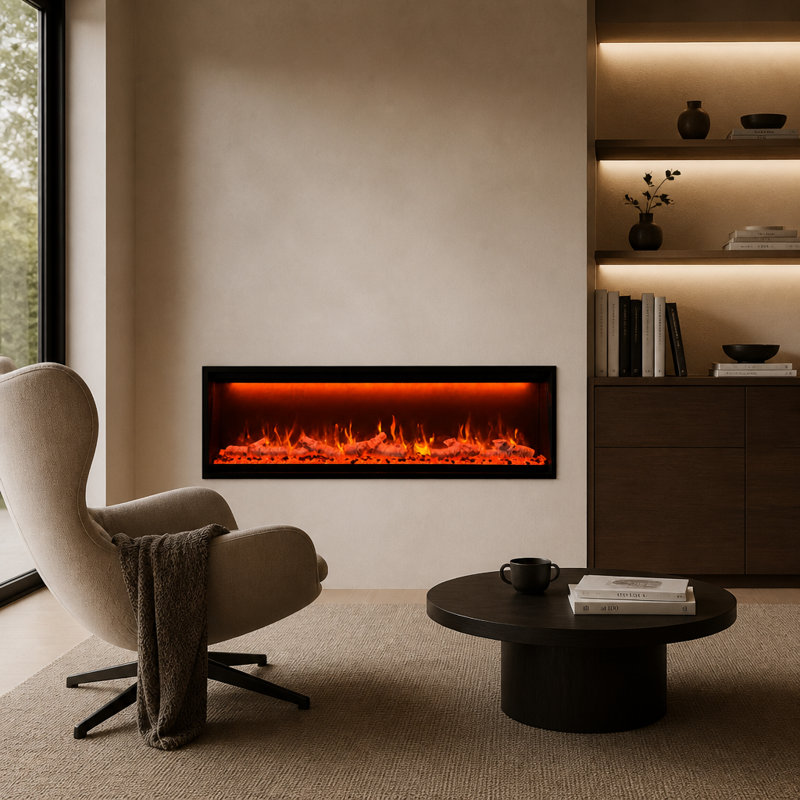 Foyer électrique Dynasty Allegro, H 20,25 po x l 68,5 po x P 8,75 po