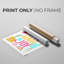 Pop Love Peace Joy - impression sur toile seulement - non encadrée-2024722156