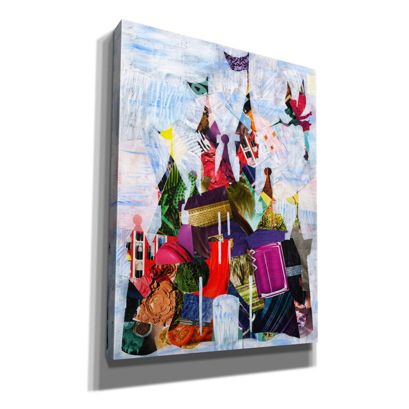 «Castle» par Artpoptart, art mural sur toile, L 12 po x H 16 po x P 0,75 po