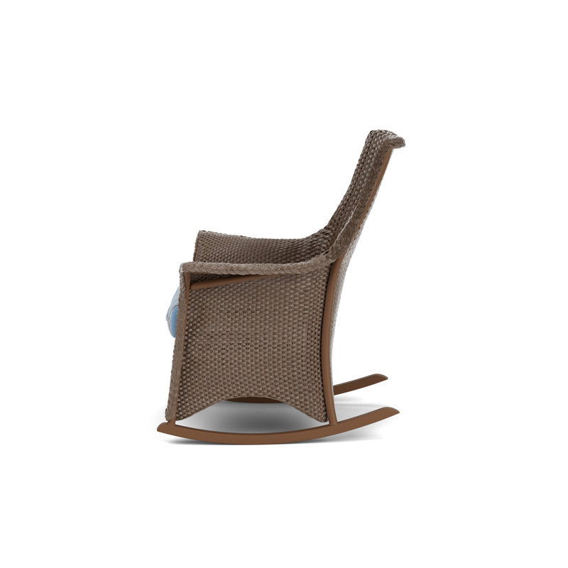 Mandalay Outdoor Rocker Chair, Bark, Hansen Sky