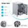 20.3 Inch Bathroom Vanity With Sink, Multi-Functional Drawer, Door Shelf, Soft-Closing Door, Black