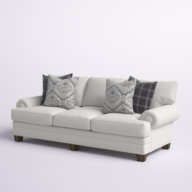 Hollowell Upholstered 101.5'' Sofa, Ivory, No