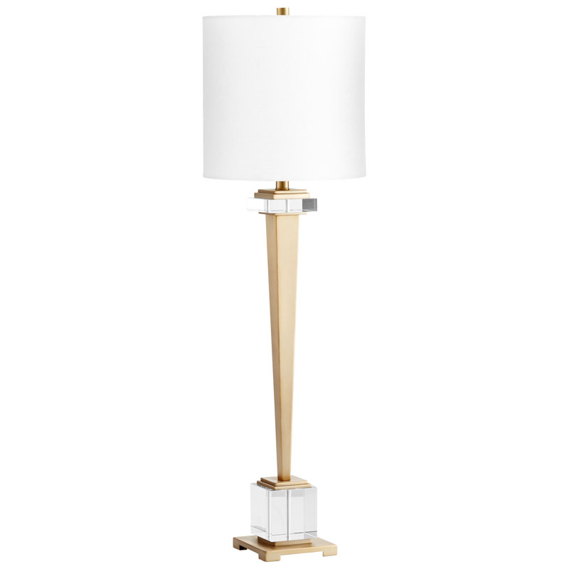 Lampe de table en laiton Statuette