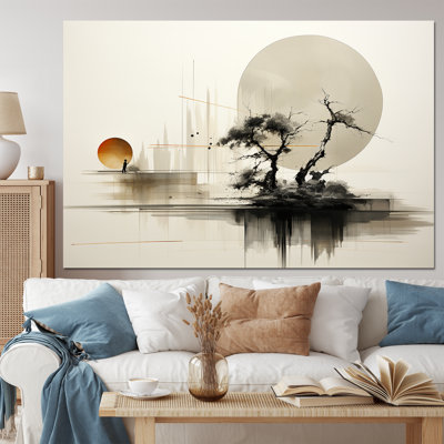Asian Art Sumie Zen I - Art mural asiatique sur toile