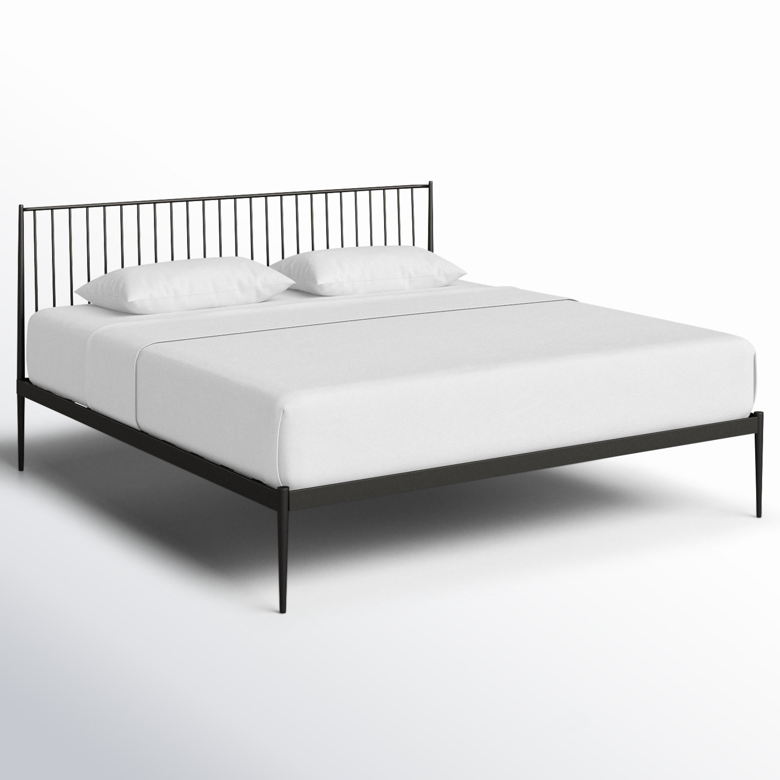 Aston Spindle Bed, Black, King