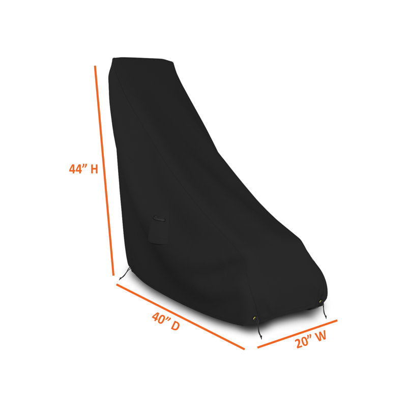 Outdoor Furniture Cover Cover, Black, 111.8cm H x 101.6cm W x 50.8cm D