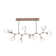 Gem 10 - Light Dimmable LED Sputnik Modern Linear Chandelier