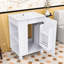 Meuble-lavabo rétro avec lavabo et structure en bois robuste, rangement spacieux-1144134810