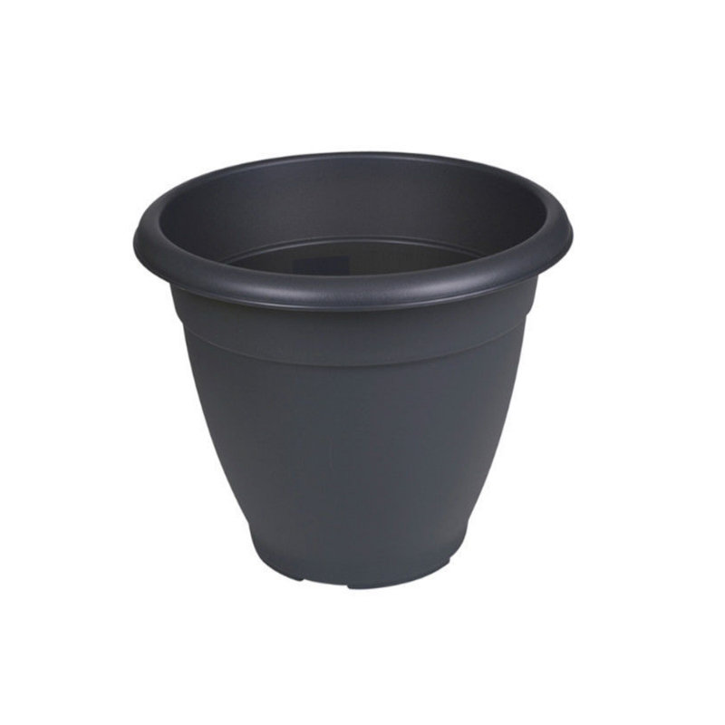 Sam Pot Planter, Black, 26cm H x 35cm W x 35cm D