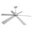 Ventilateur de plafond intérieur / extérieur intelligent de 60 po avec lumière, conception blanche moderne à 6 pales, télécommande, DEL à intensité variable, moteur à courant continu silencieux à 6 vitesses, réversible pour une utilisation toute l'année