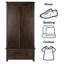 Waynesboro 2 Door Wardrobe
