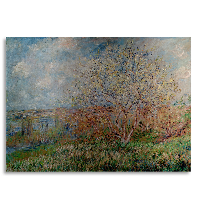 « spring 1880 » par claude monet, reproduction d’art sur métal