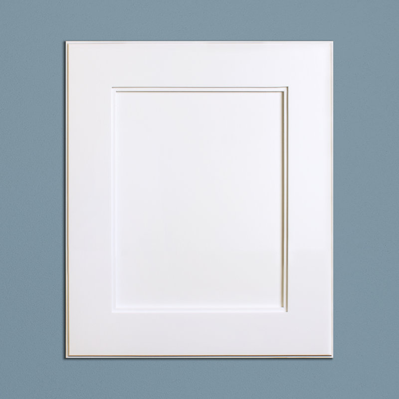Recessed Framed 1 Door Medicine Cabinet with 2 Adjustable Shelves, 18" H x 14" W x 3.75" D, White