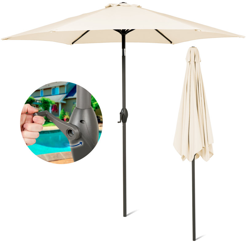 Areonna 270cm Market Parasol, Ivory