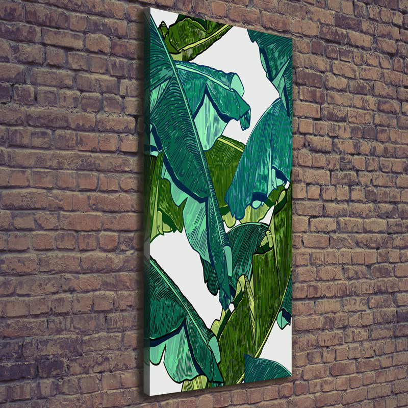 Banana Leaves - Wrapped Canvas Print
