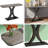 Compact Console Table,Modern Industrial Style Entryway Foyer Table,Sturdy Sofa Table