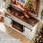Farmhouse Fireplace Tv Stand For Tvs Up To 70'', Wood Entertainment Center With Electric Fireplace & Timer-965187775