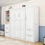 Grand lit escamotable avec rangement intégré et configuration personnalisable-284195005
