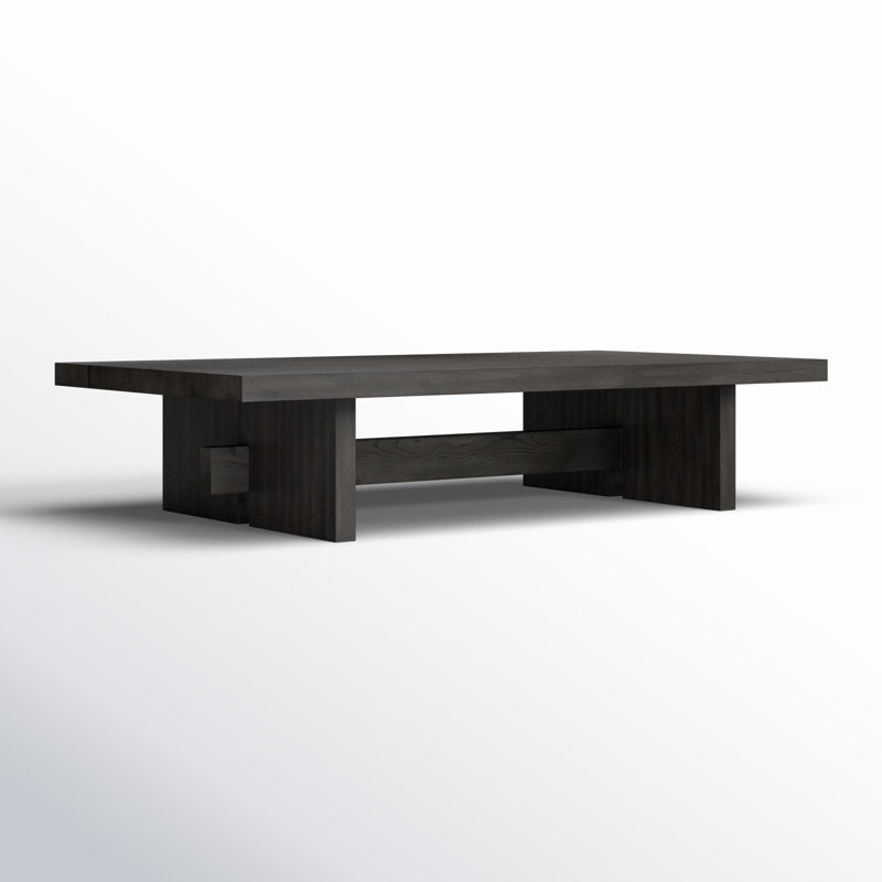 Conti Single Coffee Table with Storage, Black