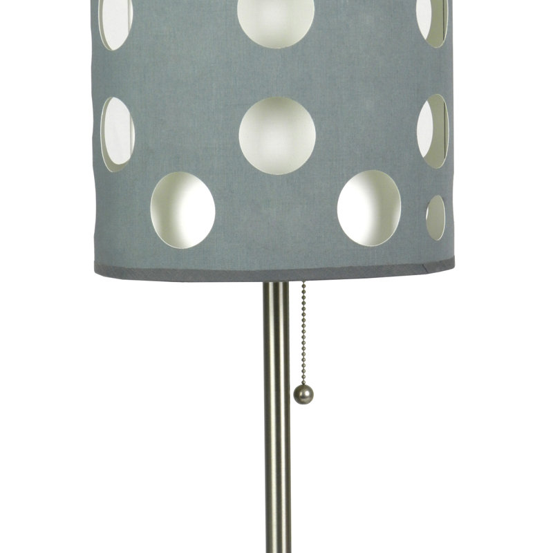 LAMPE DE TABLE 30 "H 30" GRIS / BLANC