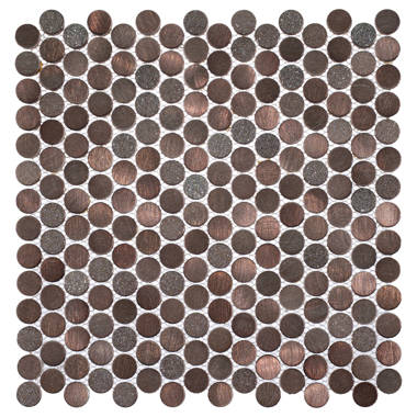 Rosenice 200pcs 12mm Mixed Round Mosaic Tiles for Crafts Glass Mosaic Supplies for Jewelry Making, Size: 1.20