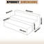 Ensemble de canapé-lit modulaire 60 po, sièges et bancs indépendants doubles, convertible en canapé-lit, sans assemblage, tissu en velours côtelé ondulé