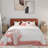 Nichaela Wingback Platform Bed, No Box Spring Needed-1856027189-1856027188