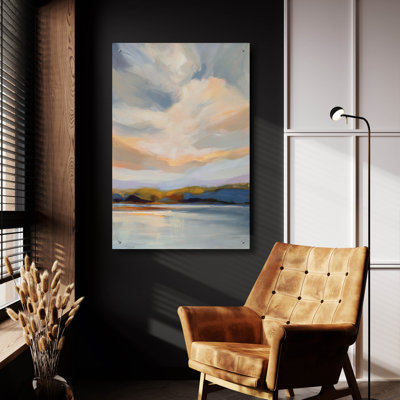  «Morning Glory» par Katrina Pete, art mural en verre acrylique, 16 po x 24 po