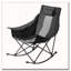 Chaise berçante pliante chauffante portative avec chauffage à deux zones