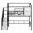 Metal Twin Size Loft Bed Frame With A Storage Box And Stairs-181322827