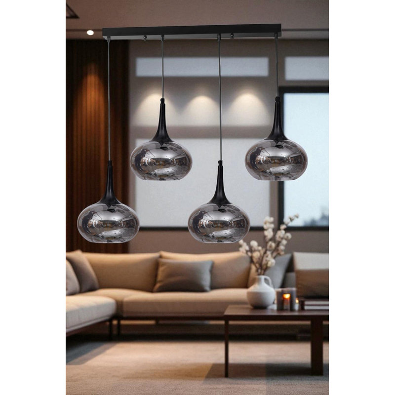 Lustre, 4 étages, Quatre lumières