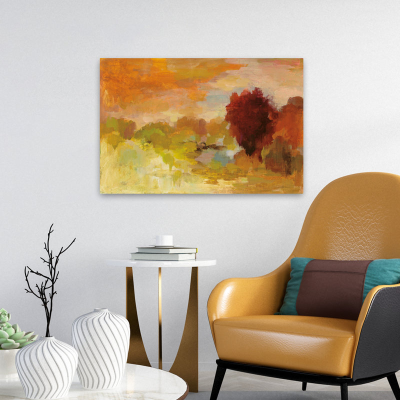 Gloire d'automne - Abstrait automne brun, H 24 po x l 16 po