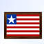 « liberia country flag », impression sur toile encadrée-41275106-41926030