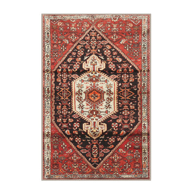 Tapis rouge à motif sud-ouest