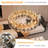 Jannetje Crystal Cylinder Chandelier with Crystal Accents-1967480331-1967480334