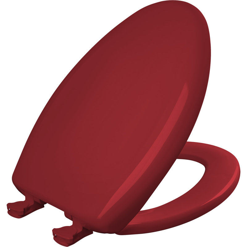 Elongated Toilet Seat and Lid, Red