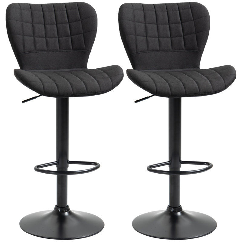 Tabouret de bar Joannah, Noir