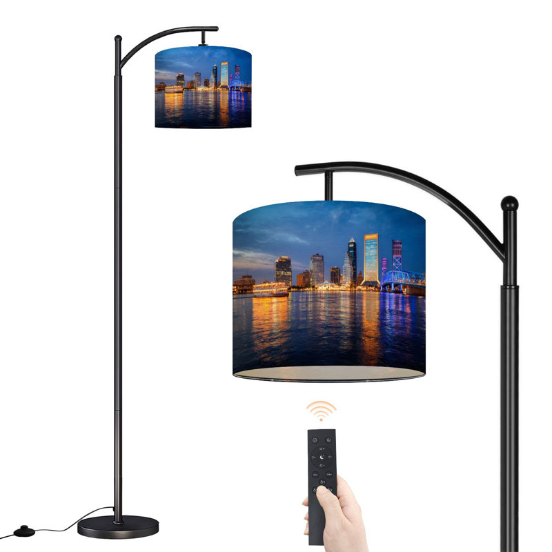 Lampe sur pied à arc avec abat-jour réglable Jacksonville Florida