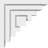 3 1/2"W x 6"D x 6"H Standard Landon Architectural Grade PVC Bracket-41421999