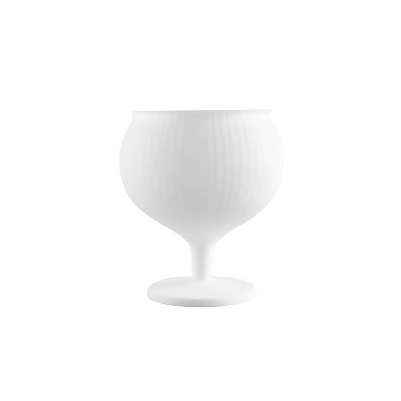 Omnia Handmade Crystal Snifter, Opal White